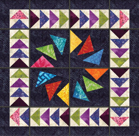 flying geese quilt example