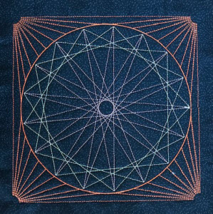 string art embroidery design
