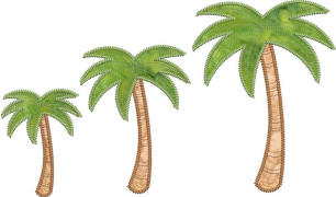 palm tree applique