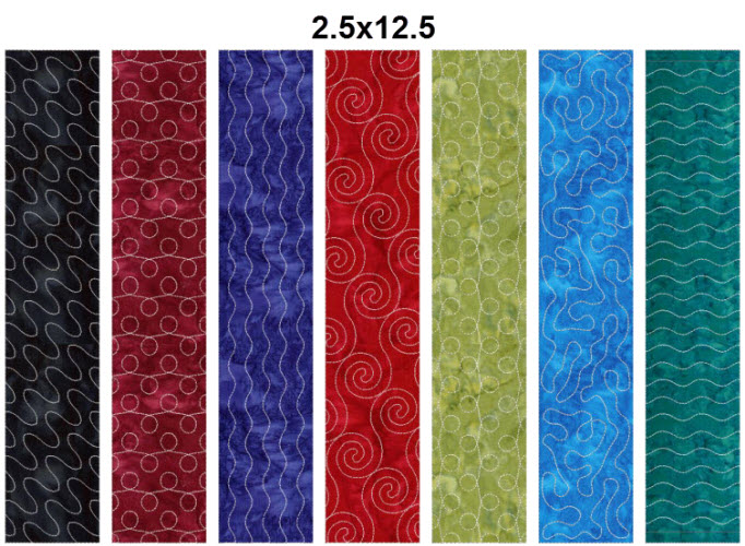 2point5by12point5 inch quilting panels