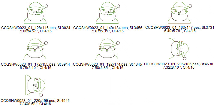 santa raw edge designs