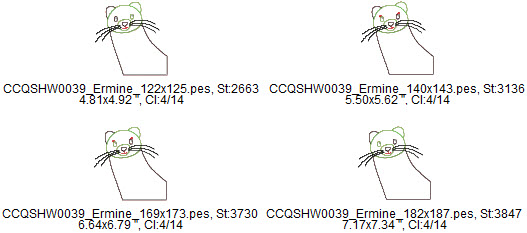 ermine quilt in the hoop