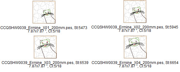 ermine quilt in the hoop