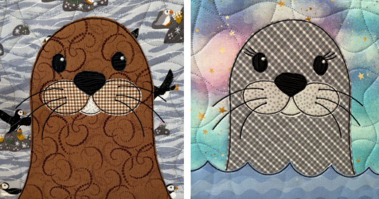 seal raw edge applique design