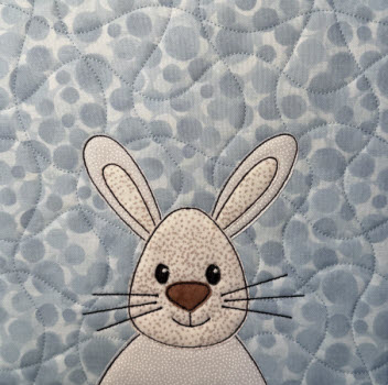 bunny applique design